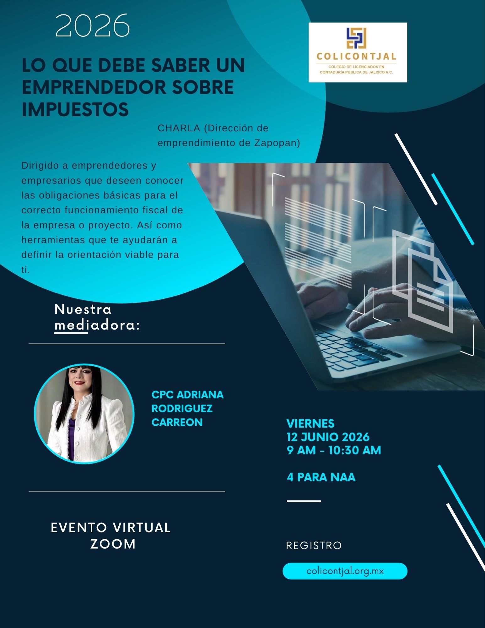 Lo que debe saber un emprendedor sobre impuestos (Charla gratuita VIRTUAL)